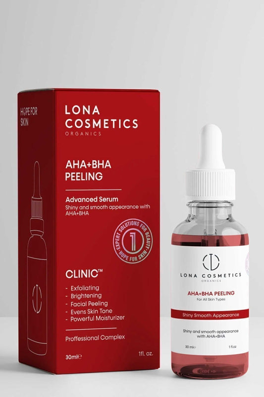 AHA & BHA Canlandırıcı & Cilt Tonu Eşitleyici & Gözenek Sıkılaştırıcı Kırmızı Peeling Cilt Serumu 30 Ml