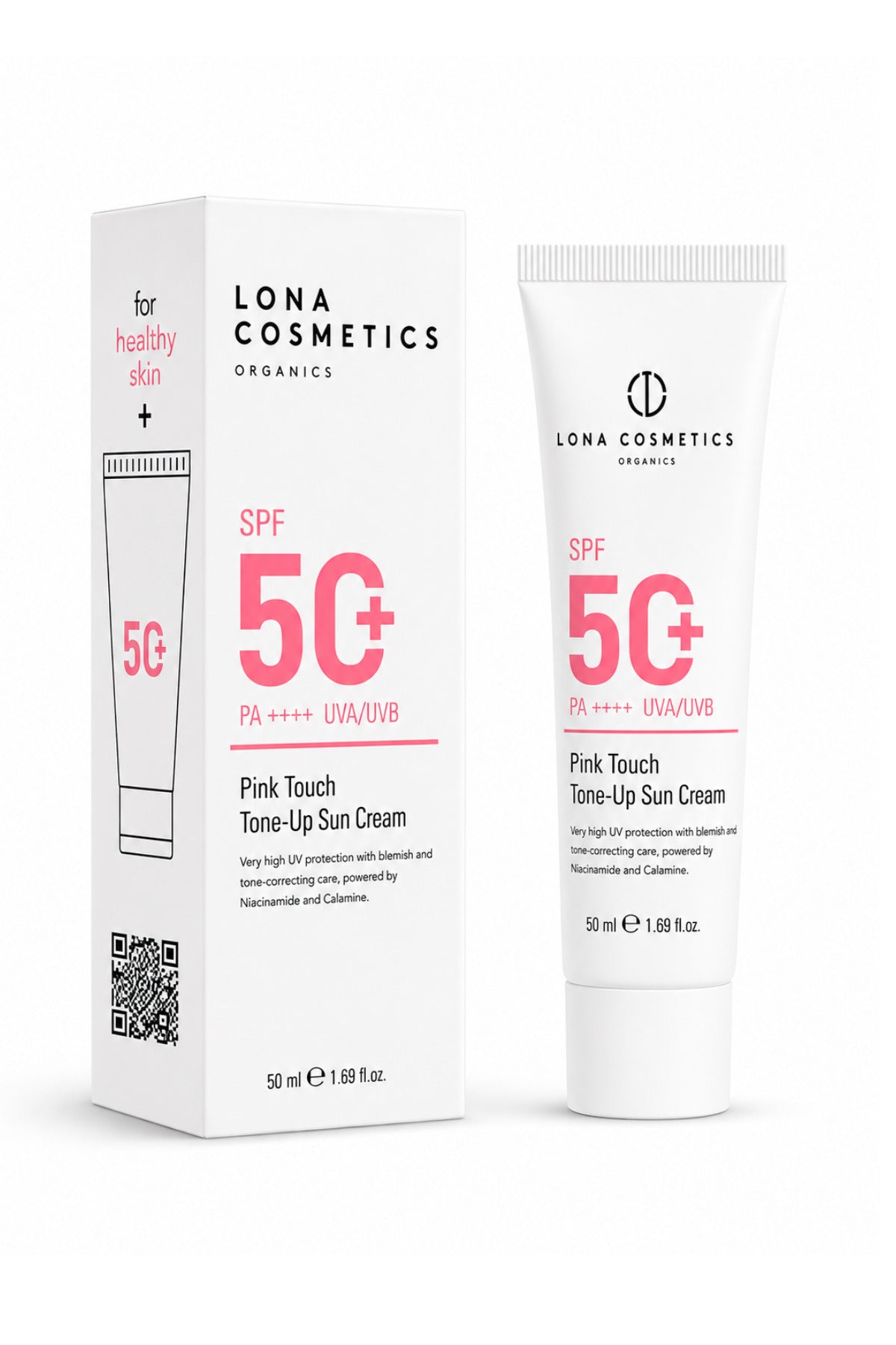 Renk Tonu Eşitleyici SPF 50 Pink Touch Güneş Kremi 50 ml