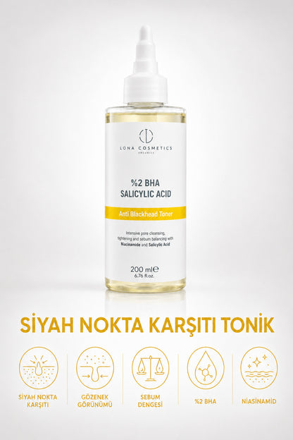 Sebum Dengeleme Etkili Cilt Temizleme Seti: Salisilik Asit Temizleme Jeli & Salisilik Asit Tonik