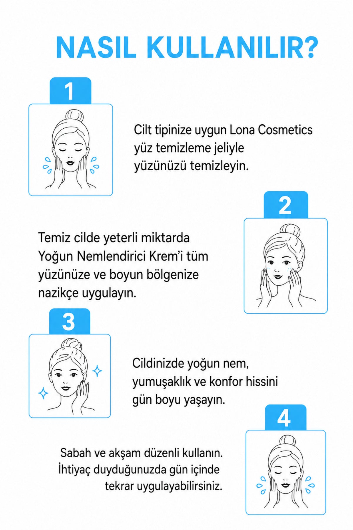 Su Bazlı Yoğun Nemlendirici Yüz Bakım Kremi 50 ml