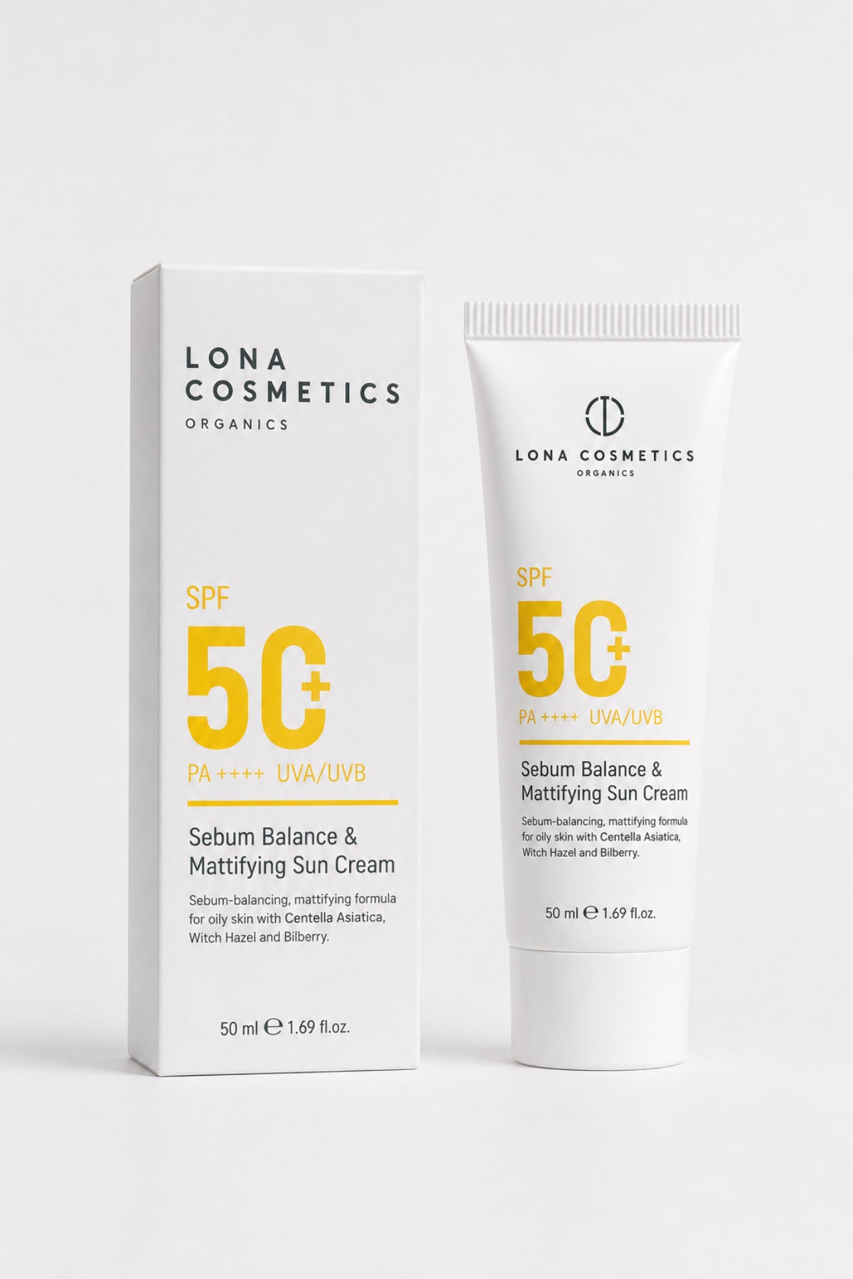 Yağlı ve Karma Ciltler İçin Matlaştırıcı SPF 50 Güneş Kremi 50 ml