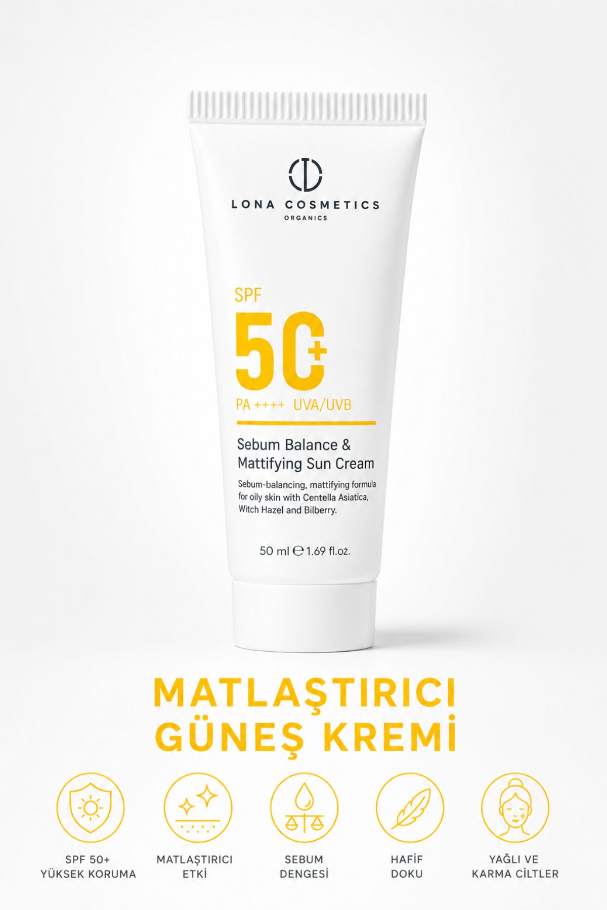 Güneş Kremi İkili Set: Cilt Tonu Eşitleyici Pink Touch Güneş Kremi SPF 50 & Sebum Dengeleyici Güneş Kremi SPF 50