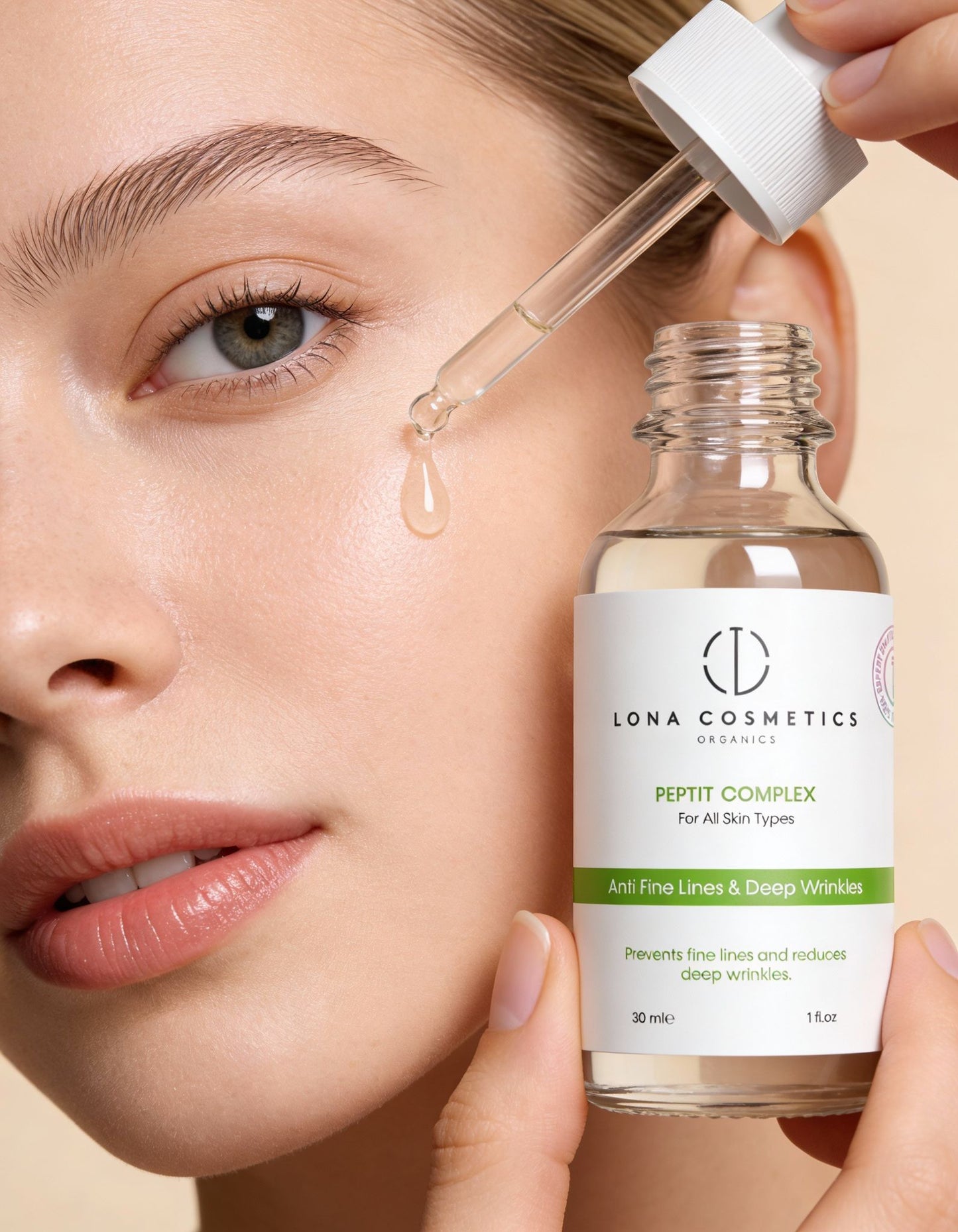 Yaşlanma ve Kırışıklık Karşıtı, Cilt Yenileyici & Onarıcı Peptit Complex Serum 30 Ml